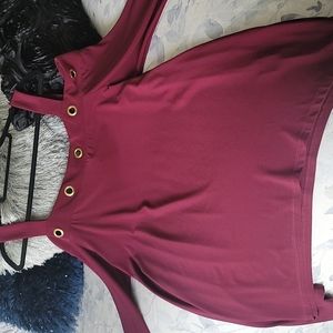 Cold shoulder blouse